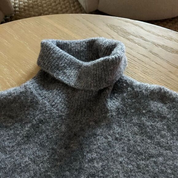 ALL SAINTS Wool Blend Grey Turtle neck Sweater, Size Medium, NWOT - Display item - Picture 8 of 12